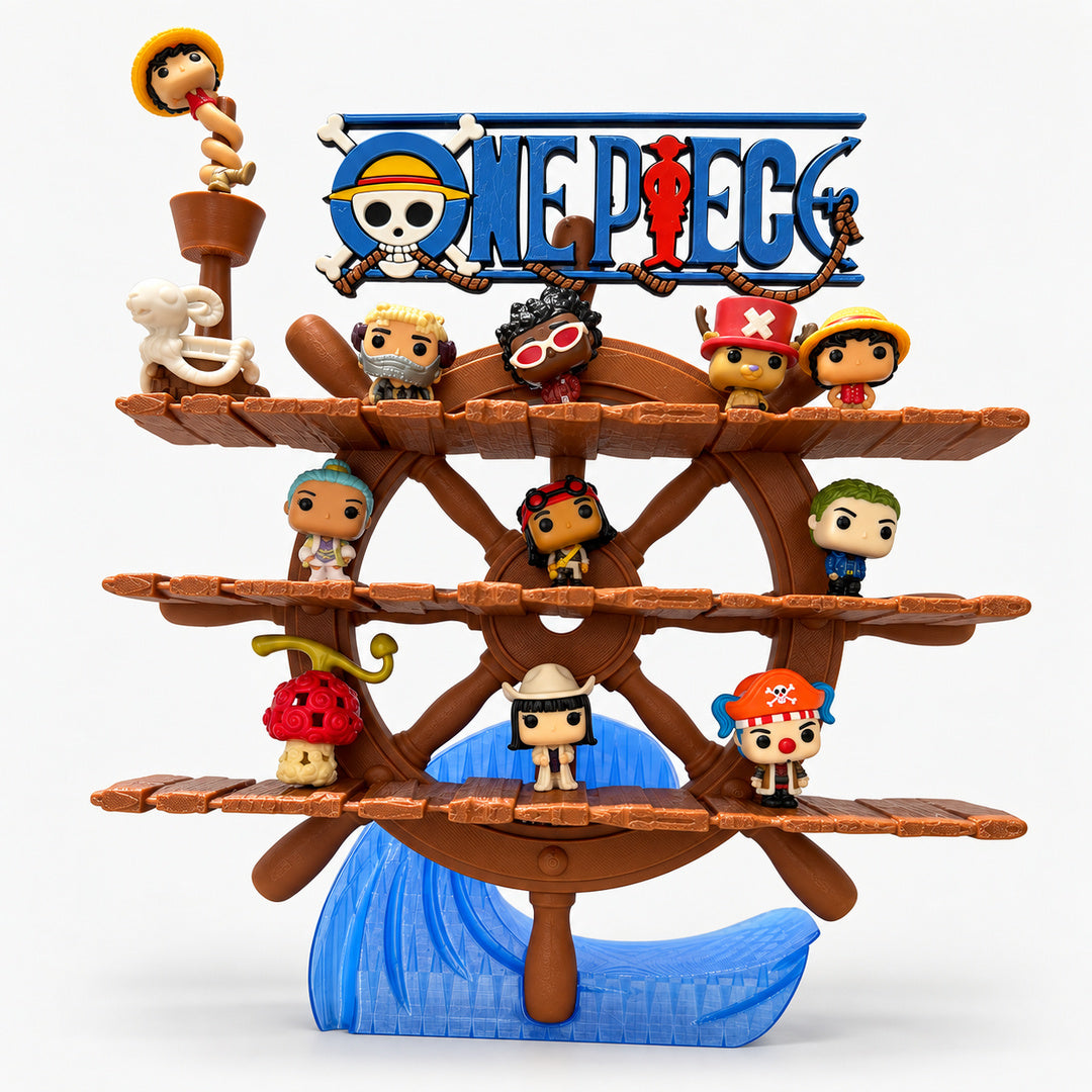 Espositore One Piece – Timone a 3 ripiani