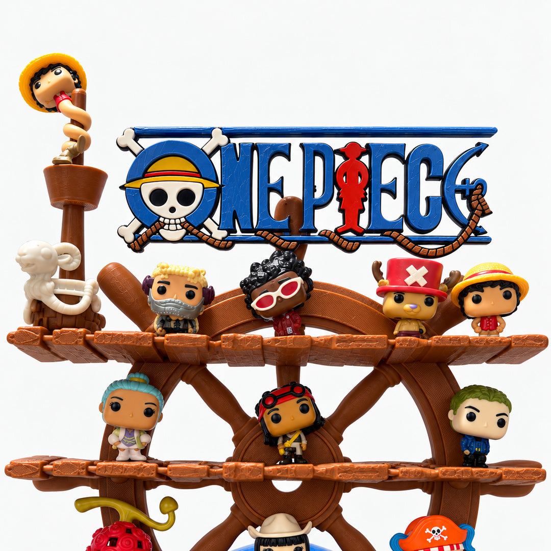 Espositore One Piece – Timone a 3 ripiani