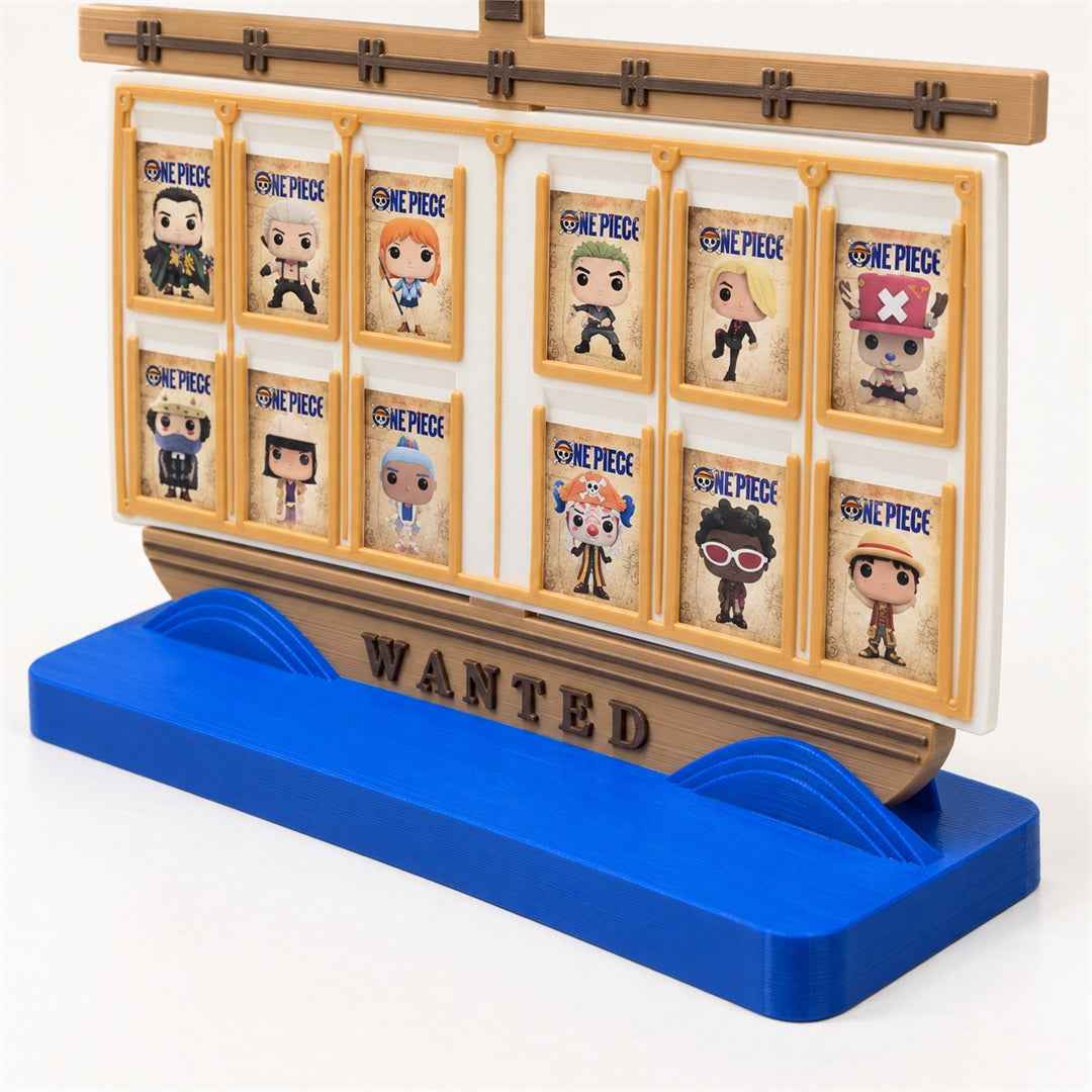 Portacarte One Piece Wanted per collezione Kinder Joy